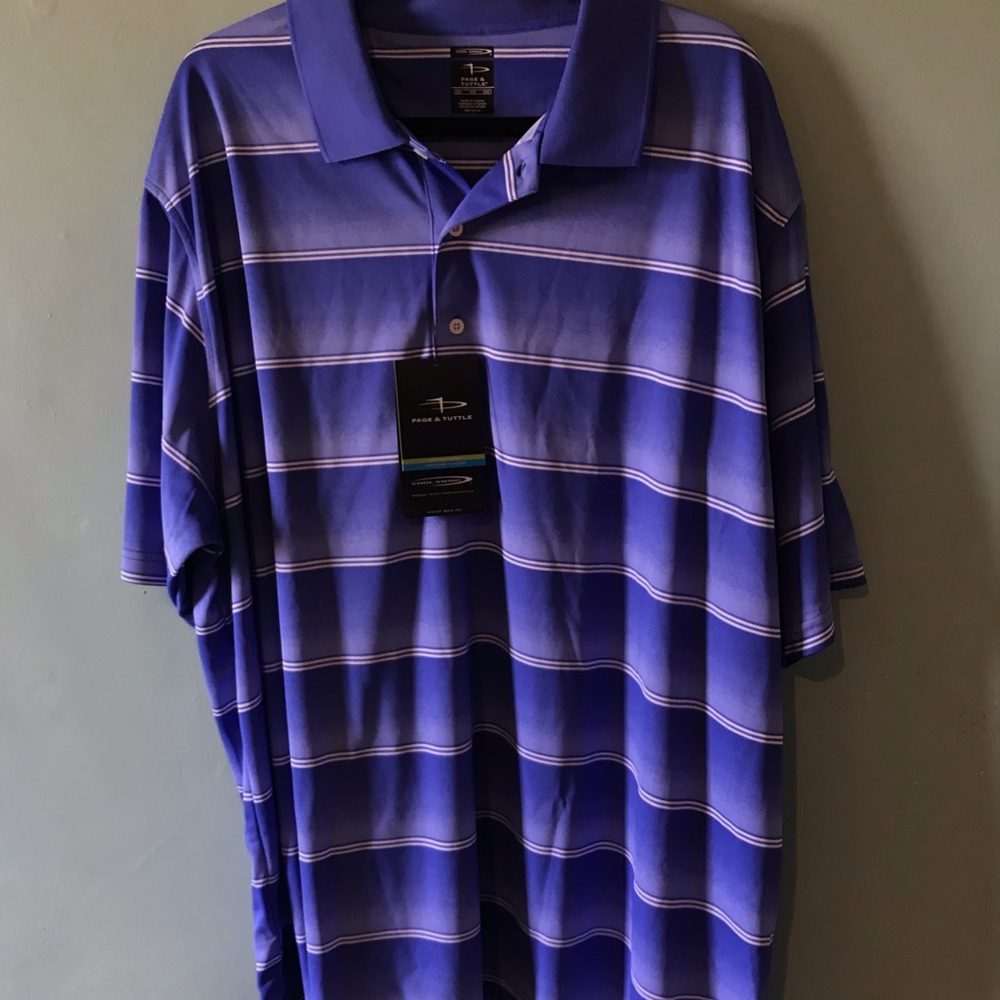 Blue Stripe Men's Polo Shirt